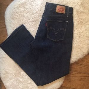 Levi 515 bootcut dark wash